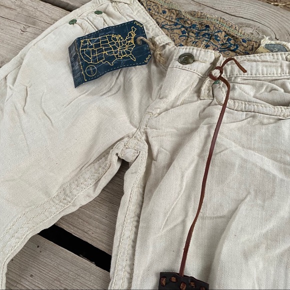 NWT Stitch's cream  casual regular  pants 24 - Picture 3 of 7